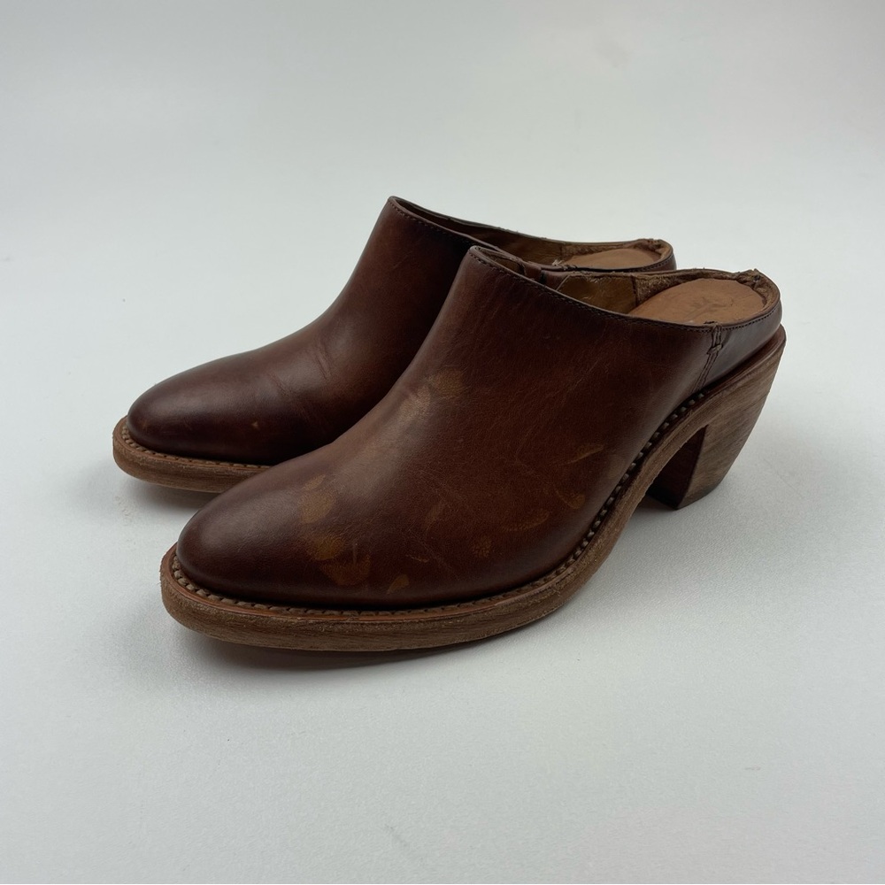 Frye 3471573-CAR Rosalia Mule Caramel Slip-On Mule Women’s Size 5.5 B